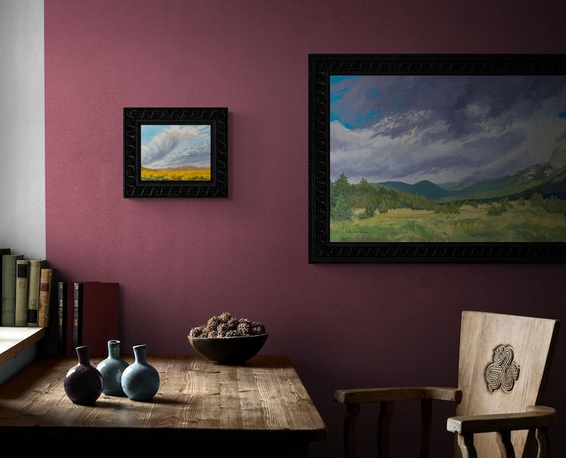 October Morning Along Miami Lane – original New Mexico landscape oil painting – by Santa Fe artist Dawn Chandler image 9