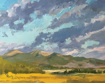 Late Summer Colorado Sunrise Clouds (Colorado landscape, Rocky Mountains, cloud paintings)