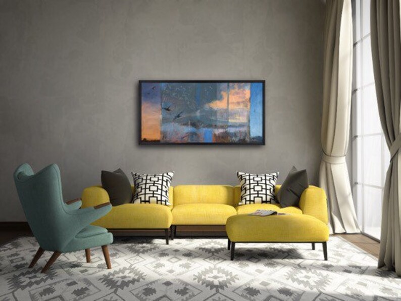 That Morning When We Discovered Flight New Mexico art, extra large wall art, oil painting image 10