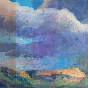 Cloud Walker, III (New Mexico art, Sante Fe painting, contemporary landscape, sky painting)
