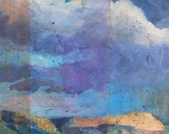 Cloud Walker, III (New Mexico art, Sante Fe painting, contemporary landscape, sky painting)