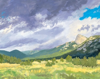 Old Friend - The Tooth of Time - Philmont, New Mexico original oil painting by Dawn Chandler