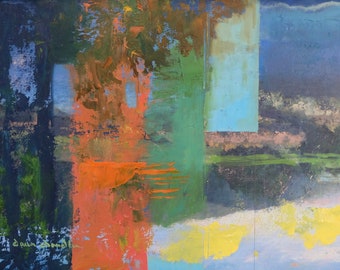 That Idaho Morning.... (Idaho landscape, Idaho painting, northwest landscape, abstract landscape)