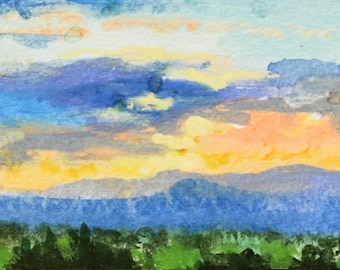 Santa Fe Sky Dance, 3 (New Mexico Landschaft, New Mexico Kunst, Santa Fe Kunst, Santa Fe Stil)