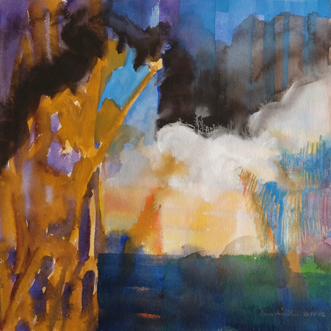 Watercolor Wander 5 – Contemporary New Mexico Abstract Landscape ...