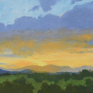 New Mexico Sky Radiance (New Mexico landscape, oil painting, New Mexico art, Santa Fe Style)