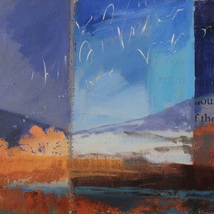 My World is the Snow and Mountains.... (New Mexico landscape, Colorado landscape, original painting, extra large wall art)