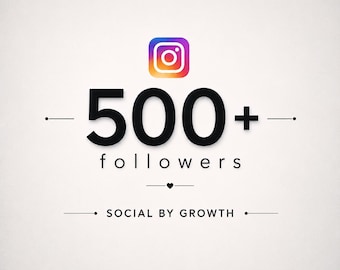 500 seguidores en Instagram / Crecimiento real en Instagram, entrega rápida (servicio digital)