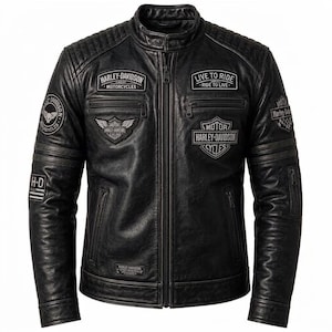 Harley Davidson Skull Jacket - Etsy