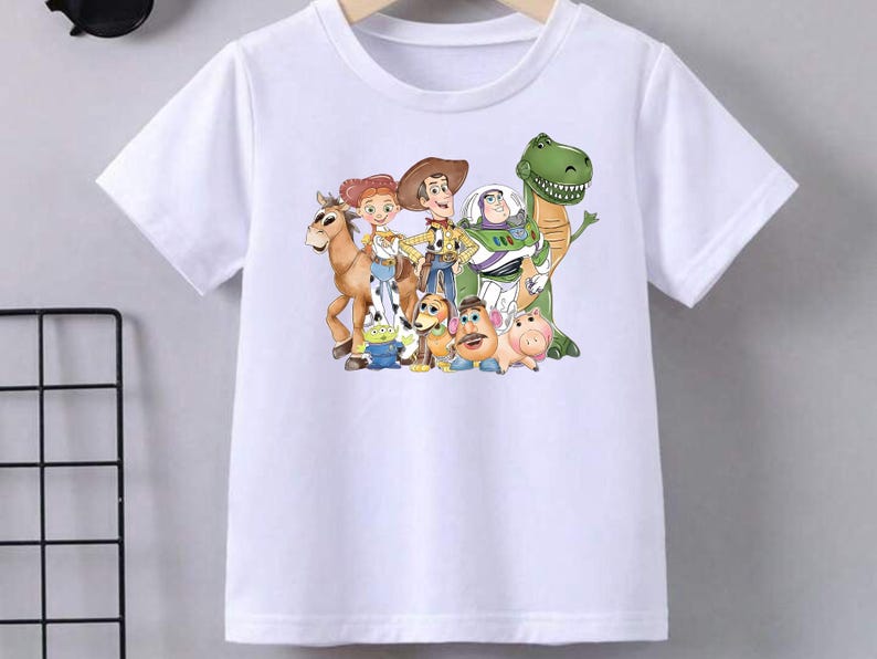 Toy Story Watercolor PNG Bundle, Woody, Jessie, Buzz Lightyear & Friends Clipart PNG, Toy Story PNG, Birthday Cake Topper, Digital Download image 2