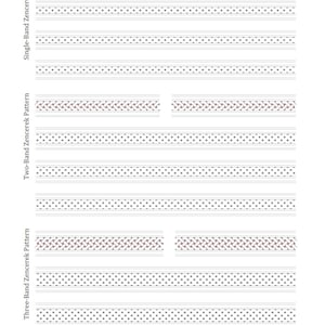 Tezhip Zencerek Practice Template PDF | Traditional Interlaced Border Guide | A4 Graph Paper Grid 0.15mm-0.5mm | Digital Download