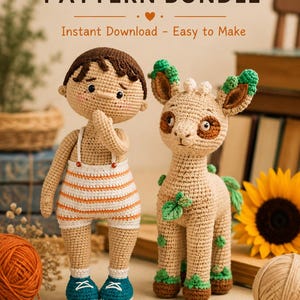 Flipper The Frog Hunter Crochet Pattern PDF, Amigurumi Frog Doll Pattern, Instant Download, DIY Crochet Tutorial, Woodland Animal Plush