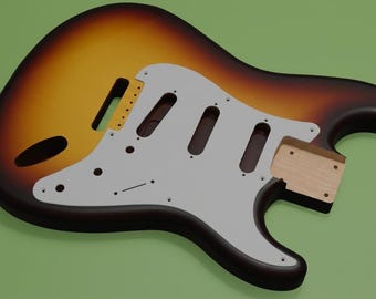 Authentic 1954 S Type Guitar Body 3D Model Step Stl Dxf for CNC - Deep Vintage Contour Luthier Router Plans