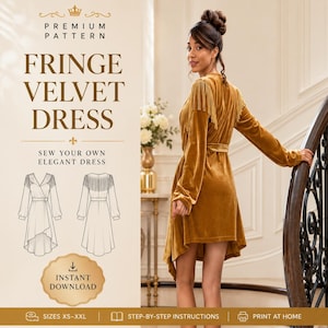 velvet western dress designs Velvet and fringe dress
