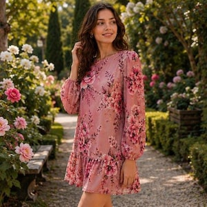 long sleeve swing dress pattern Long Sleeve Swing Dress Pattern