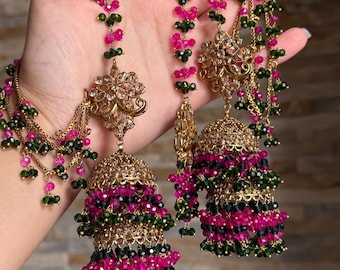 DUAA - Sahara Jhumke with tikka | available in 20 colours
