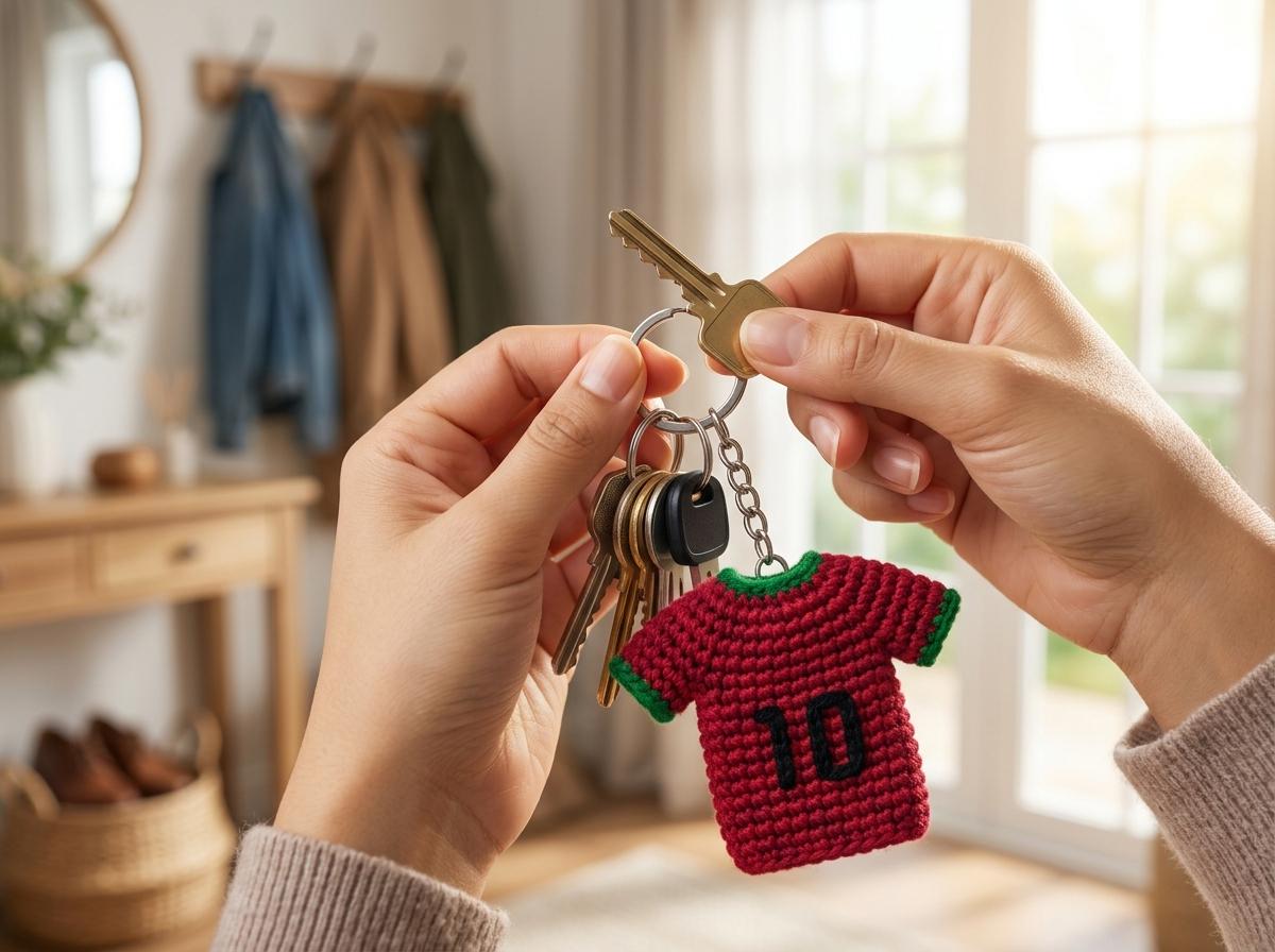 Soccer Jersey Keychain Crochet