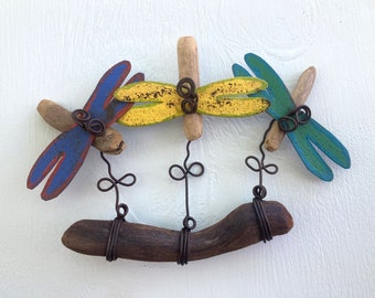 Upcycled  Reclaimed Recycled Dragonfly Magnets