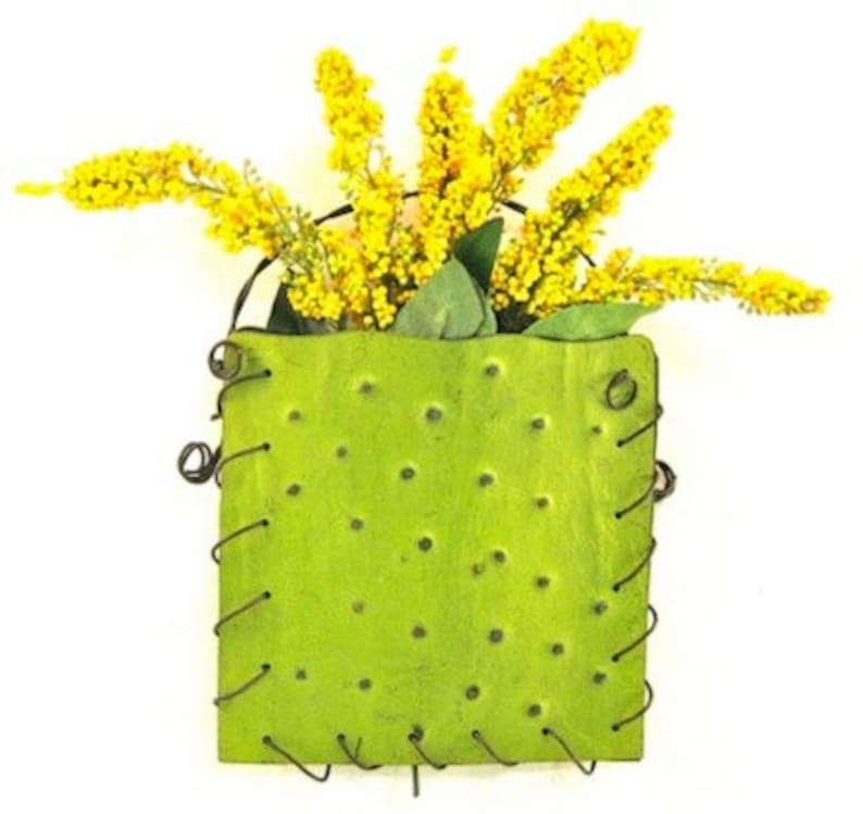 Recycled Metal Wall Art Rustic Home Decor Choice of 5 Colors Etsy