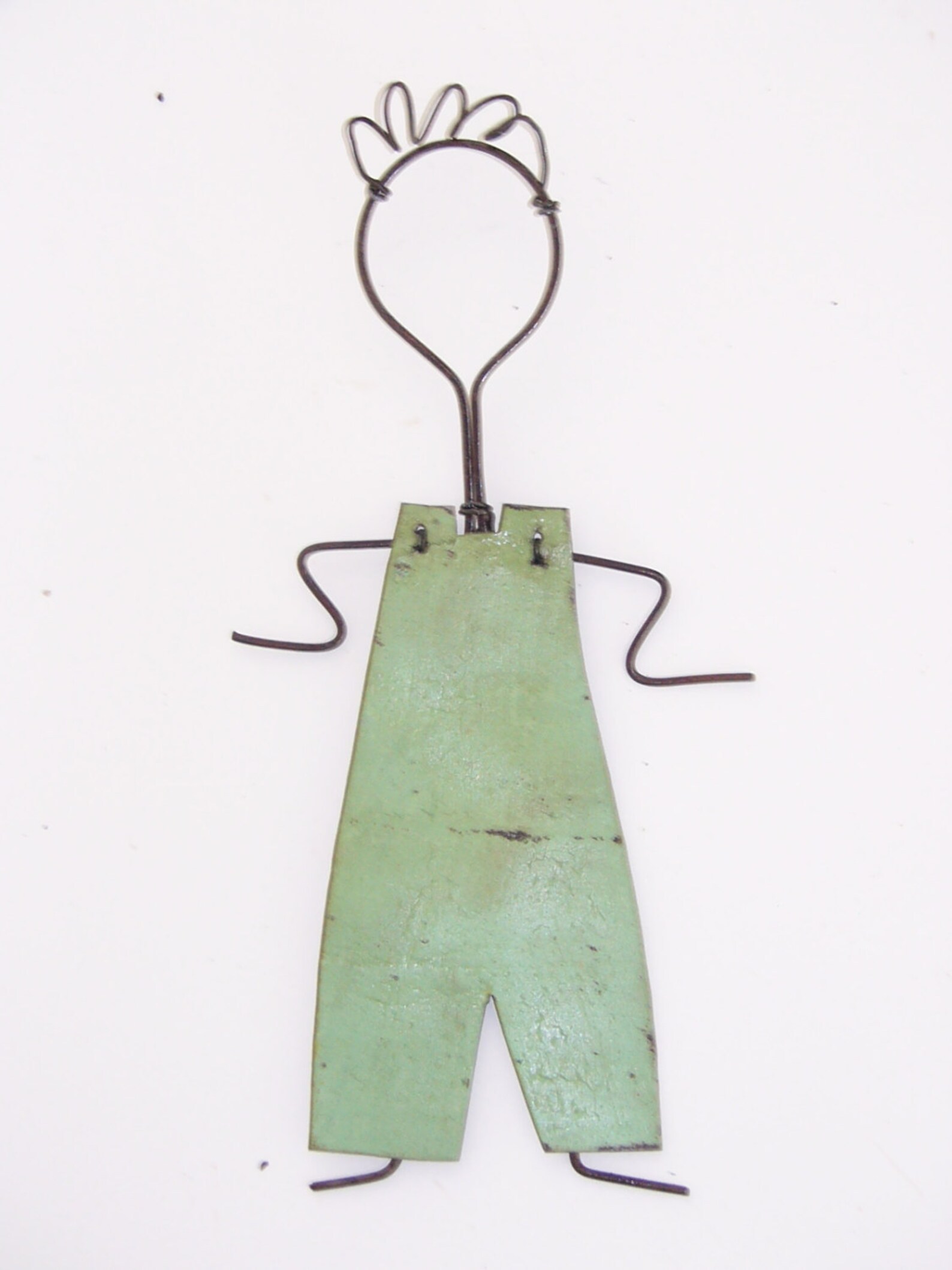 Rustic Recycled Metal Wall Art Stick Figure Family Son Boy Etsy