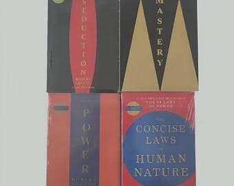 Robert Greene 4-Book Collection | Power, Seduction, Mastery, Human Nature