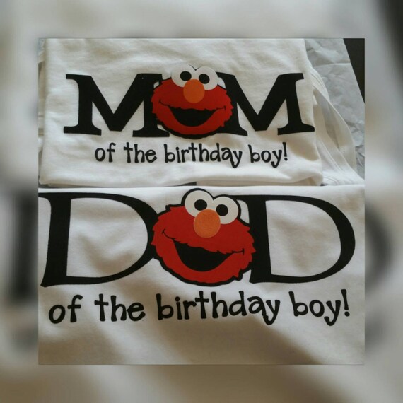 elmo mom and dad shirt