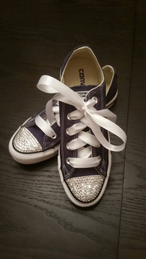 Bling Bling Girls Converse With Swarovski Crystals Etsy Canada