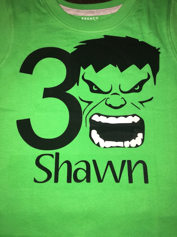 The Hulk Birthday Shirt, Hulk, Avengers, Boys Birthday Shirts