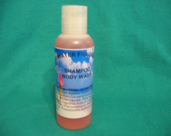 YOU PICK the SCENT 4oz Custom Made and Scented Shampoo Body Wash Fragrance Perfume Oil 4oz 120ml