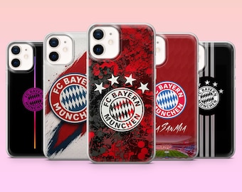 Bayern München Handytasche Fußball Deutschland Cover für iPhone 17Pro, 16, 15, 14, 13,12, Samsung S26, S25, S24, S23Fe, A16, A56, Pixel 10, 9Pro