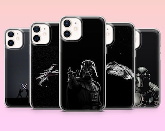 Star Wars Phone Case Black aesthetic   Cover for iPhone 17Pro, 16, 15, 14, 13, 12, Samsung S26, S25, S24, S23Fe, A16, A56, Pixel 10, 9Pro