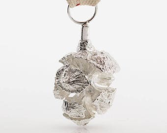 WONDERFUL CHRISTMAS Pine Cone  Sterling Silver decorative pendant
