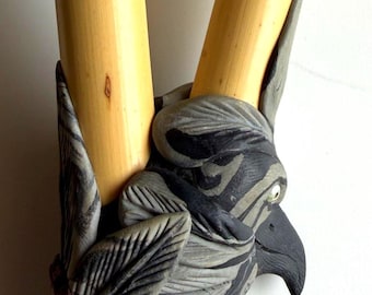 Kuripe Pfeife, Kuntanawa Amazonas Handwerker, Tiergeist Zeremoniell Hapéh Pfeife, indigene brasilianische Shamanic