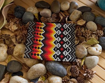 Perlenarmband, authentische indigene Handarbeit, Amazonas-Zeremonialschmuck, Noke Koi Artisan - Brasilien