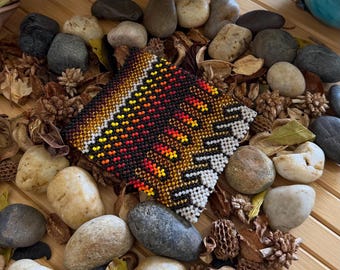 Perlenarmband, authentische indigene Handarbeit, Amazonas-Zeremonialschmuck, Noke Koi Artisan - Brasilien