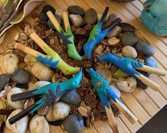 Kuripe Pfeife, Kuntanawa Amazonas Handwerker, Kolibri Zeremonial Hapeh Pfeife, indigene brasilianische Shamanic