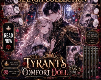 Descarga digital del manga "La muñeca de consuelo del tirano" / Colección completa del manga en PDF / Manga de romance fantástico / Acceso instantáneo