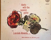 Duets with Spanish Guitar Laurido Almeida Salli Terri Martin Ruderman Vinyl LP Record Flamenco 1950s P8406