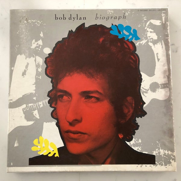 Bob Dylan Biograph 5 LP Compilation Box Set with 35 Page Booklet 1985 Columbia C5X 38830 Vintage Vinyl Rare Records 1980's Bob Dylan Records