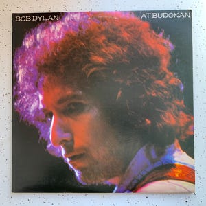 Bob Dylan At Budokan 1979 Columbia PC2 36067 Vintage Vinyl Rare Records Vintage Records 1970&#39;s Bob Dylan Records, Terre Haute, With POSTER
