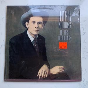 Hank Williams, The First Recordings, Country Music Foundation Records CMF-007 Original 1986 Vintage Vinyl, Country Folk Records