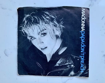 Madonna - Papa Don't Preach / Pretender 7' Single 45 RPM Vinyl