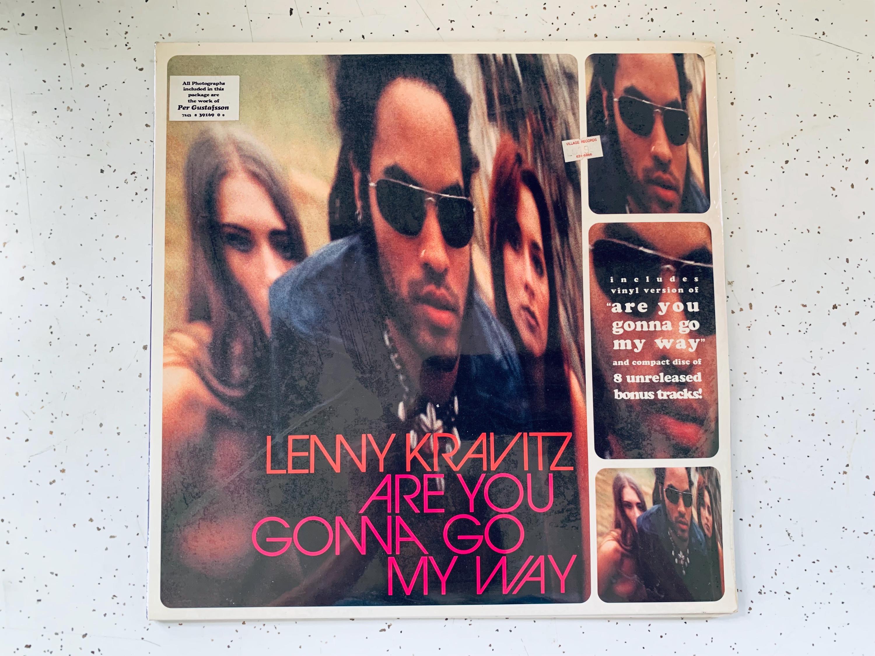Lenny Kravitz Are You Gonna Go My Way Original 1993 Clear Vinyl 