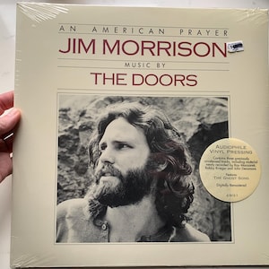 The Doors Music By The Doors An American Prayer, Factory SEALED, with Hype Stickers, Elektra 61812-1 Blues Rock gatefold, 90&#39;s Rock Records
