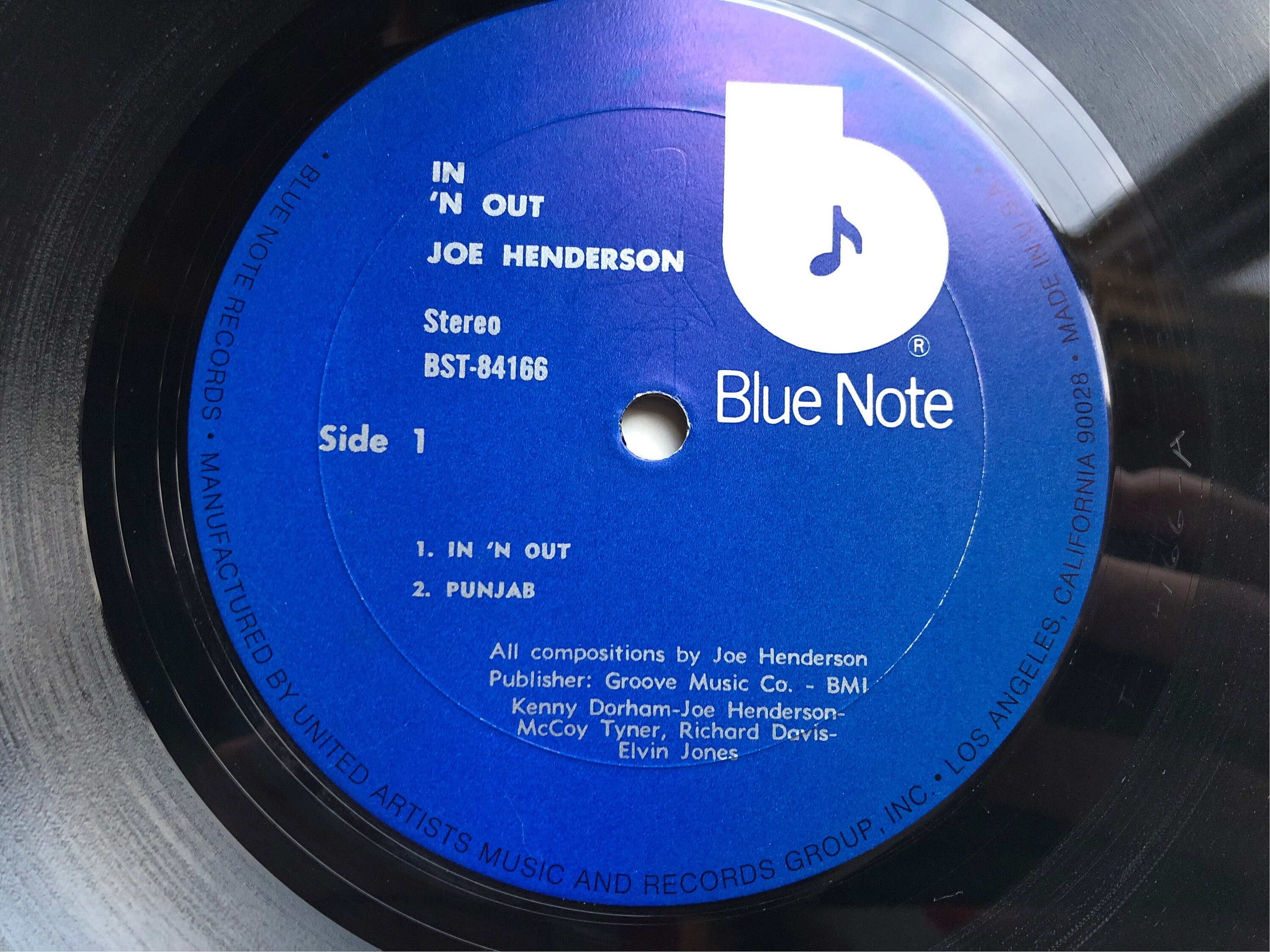 【LP】Joe Henderson – In'N Out (BST 84166) Joe Henderson, in 'N Out, Blue Note BST 84166 Vintage Records