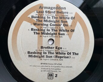 Armageddon Self Titled Armageddon 1975 Original Pressing, Terre