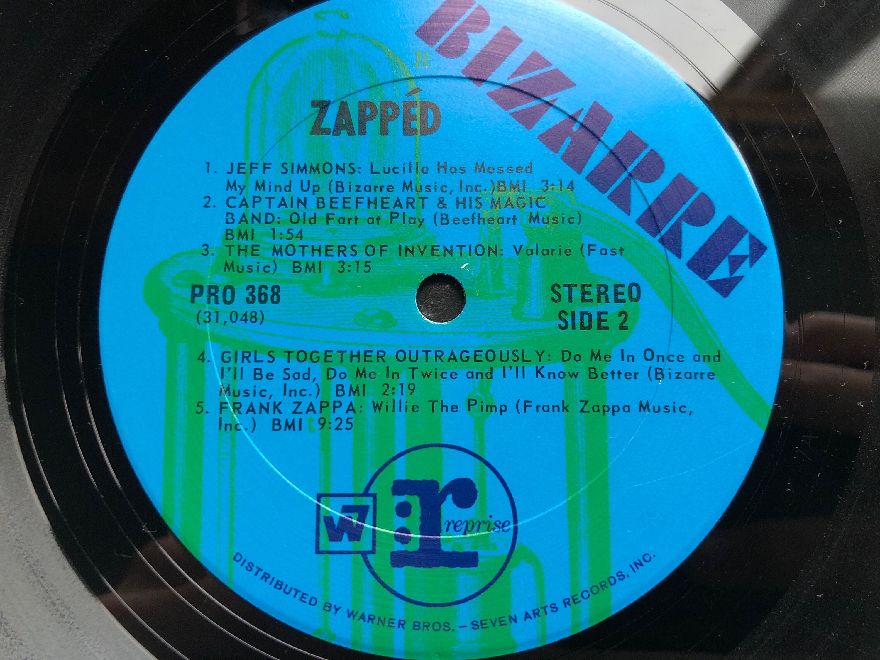 Zapped Bizarre Records PRO 368 Vintage Psych Records - Etsy