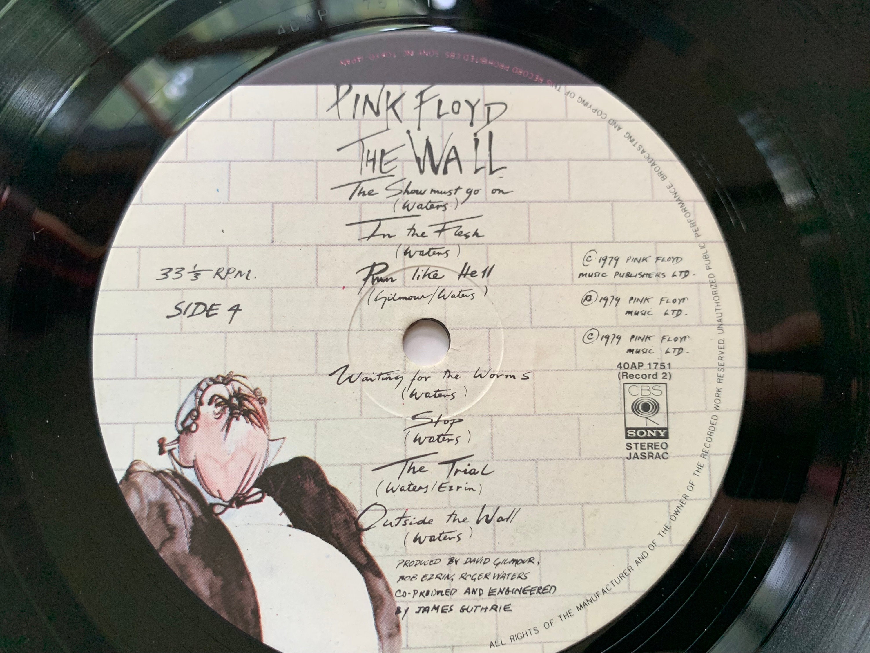 Pink Floyd／ The Wall SONY(40AP1750~1) Pink Floyd The Wall Japan 1st Pressing 2 LP Album 1979 CBS