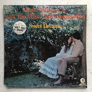 Hank Williams Jr. With The Mike Curb Congregation, Sweet Dreams, MGM SE4798 1970’s Original Vintage Vinyl, Country Records, Hype Sticker