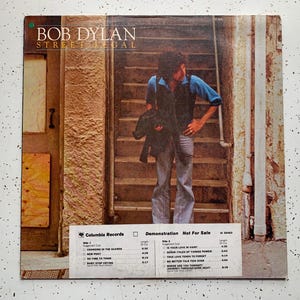 Bob Dylan Street Legal Original 1978 Columbia JC 35453 Vintage Vinyl Records, Folk Records, PROMO